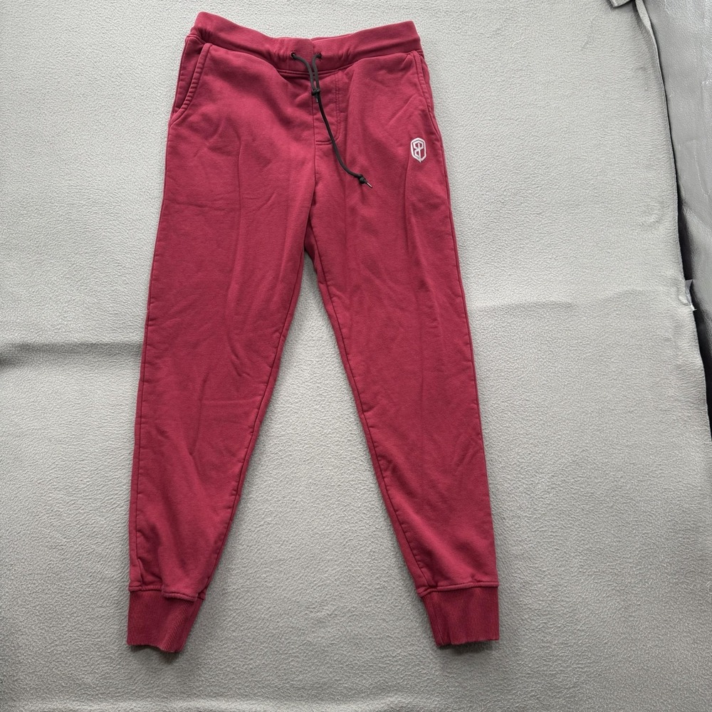 Born‎ Primitive Pants Mens Medium Red Fleece Jogger Sweatpants Pockets Athletic